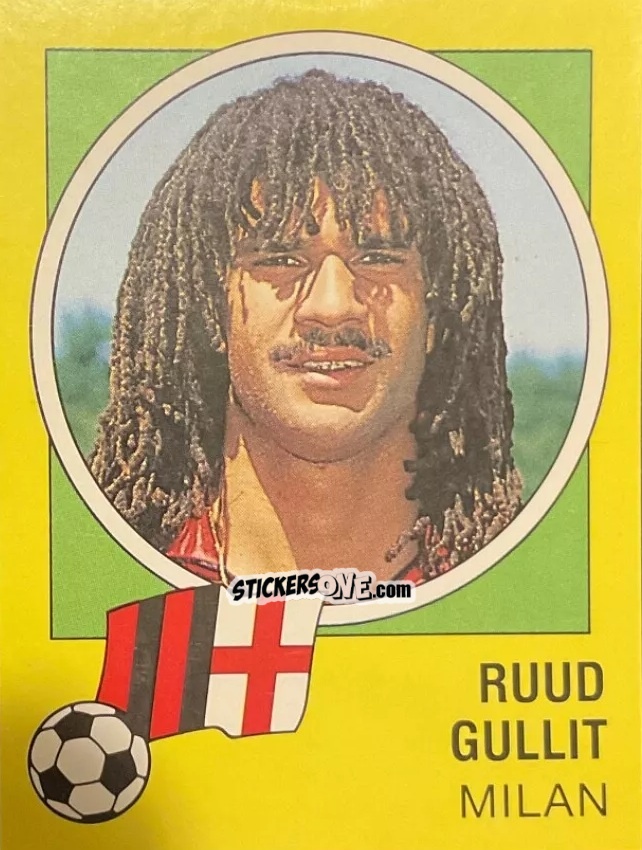 Cromo Ruud Gullit - Calcio 1990-1991 n. 201 - Junior Stickers