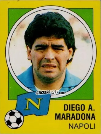 Cromo Diego Armando Maradona - Calcio 1990-1991 n. 216 - Junior Stickers