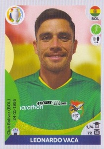 Cromo Leonardo Vaca - CONMEBOL Copa América 2021 Preview n. 108 - Panini
