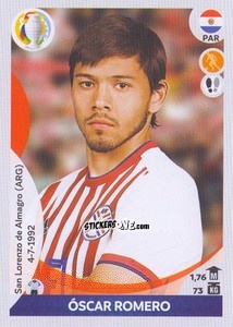 Cromo Óscar Romero - CONMEBOL Copa América 2021 Preview n. 194 - Panini