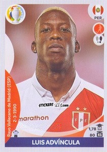 Figurina Luis Advíncula - CONMEBOL Copa América 2021 Preview n. 377 - Panini