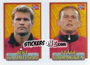 Sticker Skammelsrud / Solbakken  - UEFA Euro Belgium-Netherlands 2000 n. 132 - Merlin