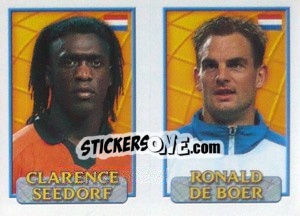 Figurina Seedorf / R.De Boer  - UEFA Euro Belgium-Netherlands 2000 n. 172 - Merlin