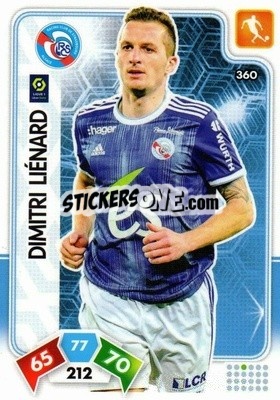 Cromo Dimitri Liénard - Foot 2020-2021. Adrenalyn Xl n. 360 - Panini