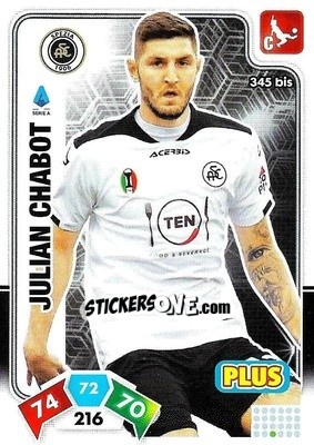 Sticker Julian Chabot - Calciatori 2020-2021. Adrenalyn XL n. 345bis - Panini