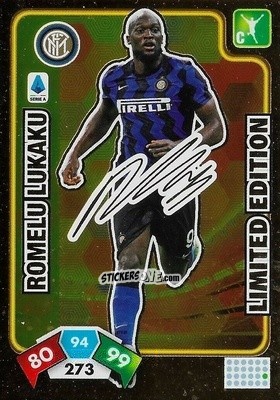 Cromo Romelu Lukaku - Calciatori 2020-2021. Adrenalyn XL n. LEG-RL - Panini