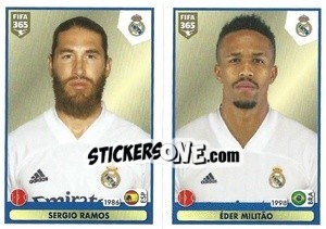 Cromo Sergio Ramos / Éder Militão - FIFA 365 2021 n. 122 - Panini