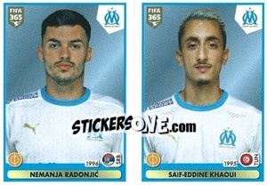 Cromo Nemanja Radonjic / Saif-Eddine Khaoui - FIFA 365 2021 n. 290 - Panini
