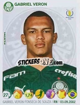 Figurina Gabriel Veron - Campeonato Brasileiro 2020 n. 54 - Panini