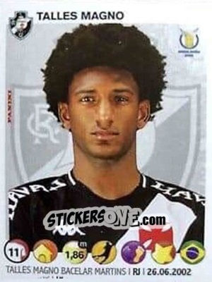 Figurina Talles Magno - Campeonato Brasileiro 2020 n. 209 - Panini