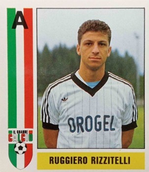 Figurina Ruggiero Rizzitelli - Il Grande Calcio 1987-1988 n. 61 - Vallardi