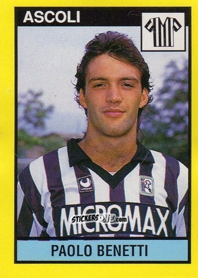 Sticker Paolo Benetti - Il Grande Calcio 1988-1989 n. 5 - Vallardi