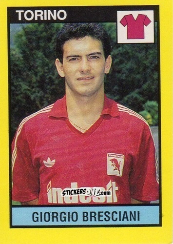 Cromo Giorgio Bresciani - Il Grande Calcio 1988-1989 n. 287 - Vallardi