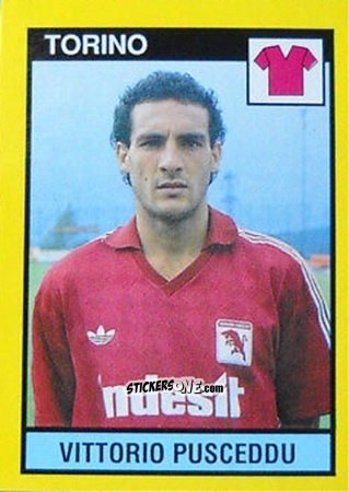 Sticker Vittorio Pusceddu - Il Grande Calcio 1988-1989 n. 288 - Vallardi