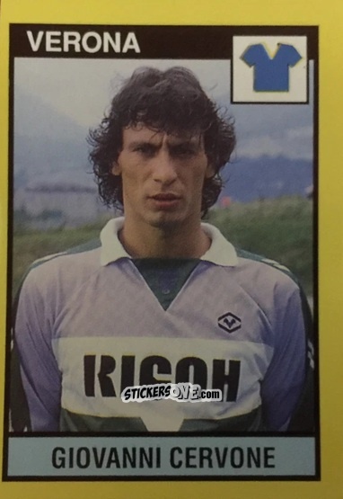 Figurina Giovanni Cervone - Il Grande Calcio 1988-1989 n. 291 - Vallardi