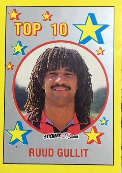 Cromo Ruud Gullit - Il Grande Calcio 1988-1989 n. 307 - Vallardi