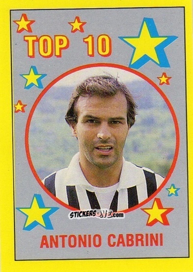 Figurina Antonio Cabrini - Il Grande Calcio 1988-1989 n. 309 - Vallardi