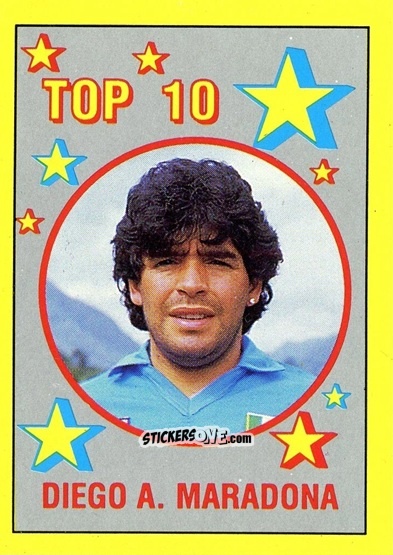 Cromo Diego A. Maradona - Il Grande Calcio 1988-1989 n. 313 - Vallardi