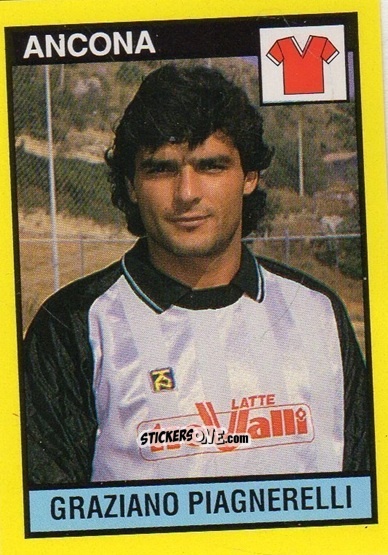 Sticker Graziano Piagnerelli - Il Grande Calcio 1988-1989 n. 317 - Vallardi