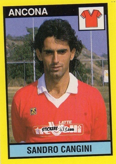 Cromo Sandro Cangini - Il Grande Calcio 1988-1989 n. 326 - Vallardi