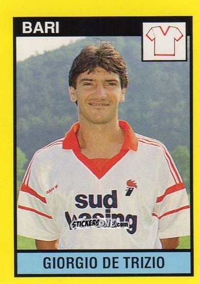 Sticker Giorgio De Trizio - Il Grande Calcio 1988-1989 n. 346 - Vallardi