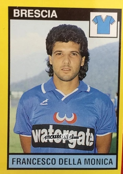 Cromo Francesco Della Monica - Il Grande Calcio 1988-1989 n. 378 - Vallardi