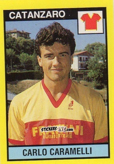 Sticker Carlo Caramelli - Il Grande Calcio 1988-1989 n. 384 - Vallardi