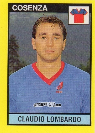 Cromo Claudio Lombardo - Il Grande Calcio 1988-1989 n. 397 - Vallardi