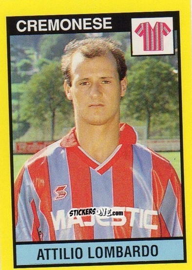 Sticker Attilio Lombardo - Il Grande Calcio 1988-1989 n. 416 - Vallardi