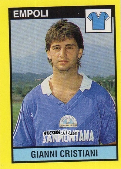 Cromo Gianni Cristiani - Il Grande Calcio 1988-1989 n. 427 - Vallardi