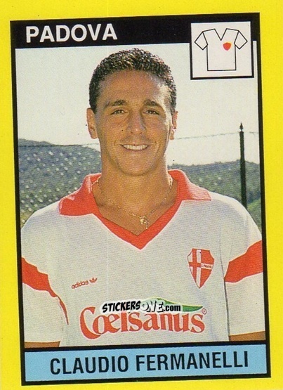 Sticker Claudio Fermanelli - Il Grande Calcio 1988-1989 n. 494 - Vallardi
