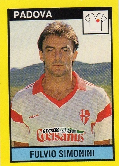 Sticker Fulvio Simonini - Il Grande Calcio 1988-1989 n. 496 - Vallardi