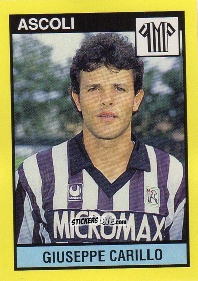 Sticker Giuseppe Carillo - Il Grande Calcio 1988-1989 n. 8 - Vallardi