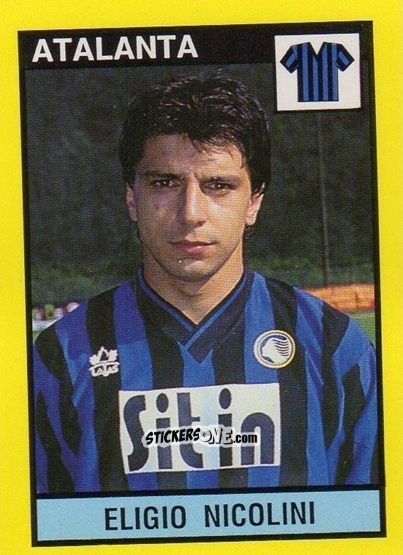 Cromo Eligio Nicolini - Il Grande Calcio 1988-1989 n. 27 - Vallardi