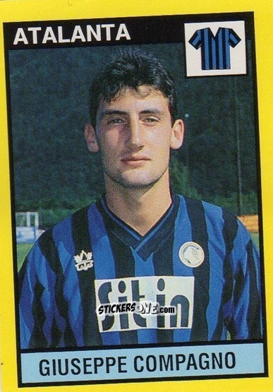 Cromo Giuseppe Compagno - Il Grande Calcio 1988-1989 n. 32 - Vallardi