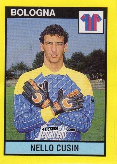 Sticker Nello Cusin - Il Grande Calcio 1988-1989 n. 36 - Vallardi
