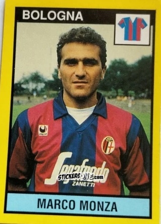 Sticker Marco Monza - Il Grande Calcio 1988-1989 n. 38 - Vallardi