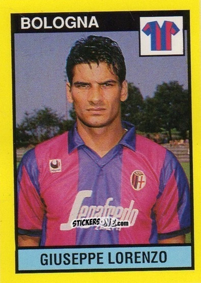 Sticker Giuseppe Lorenzo - Il Grande Calcio 1988-1989 n. 44 - Vallardi
