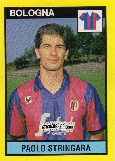 Sticker Paolo Stringara - Il Grande Calcio 1988-1989 n. 45 - Vallardi