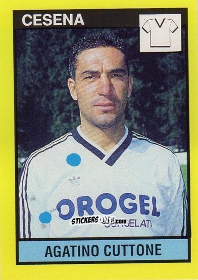 Sticker Agatino Cuttone - Il Grande Calcio 1988-1989 n. 55 - Vallardi