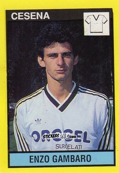 Cromo Enzo Gambaro - Il Grande Calcio 1988-1989 n. 56 - Vallardi
