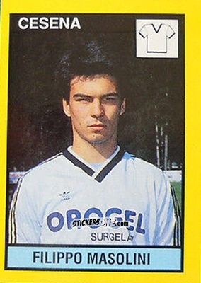 Cromo Filippo Masolini - Il Grande Calcio 1988-1989 n. 59 - Vallardi
