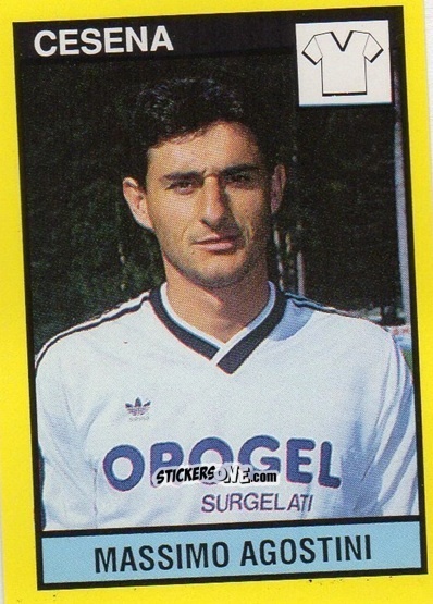 Figurina Massimo Agostini - Il Grande Calcio 1988-1989 n. 61 - Vallardi