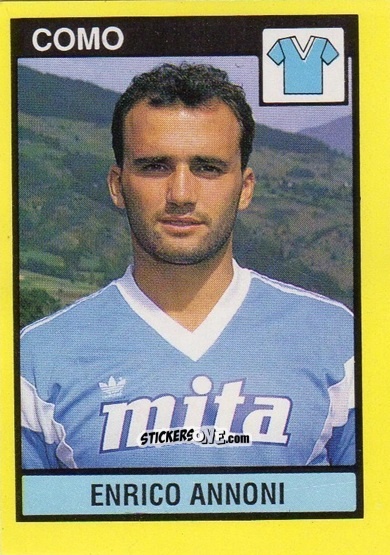 Sticker Enrico Annoni - Il Grande Calcio 1988-1989 n. 72 - Vallardi