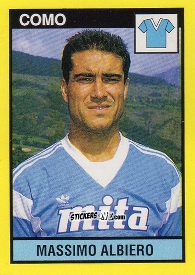 Sticker Massimo Albiero - Il Grande Calcio 1988-1989 n. 73 - Vallardi