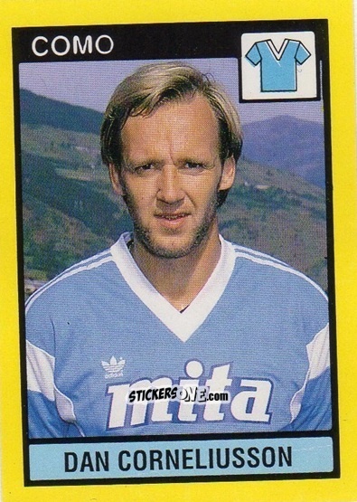 Sticker Dan Corneliusson - Il Grande Calcio 1988-1989 n. 80 - Vallardi