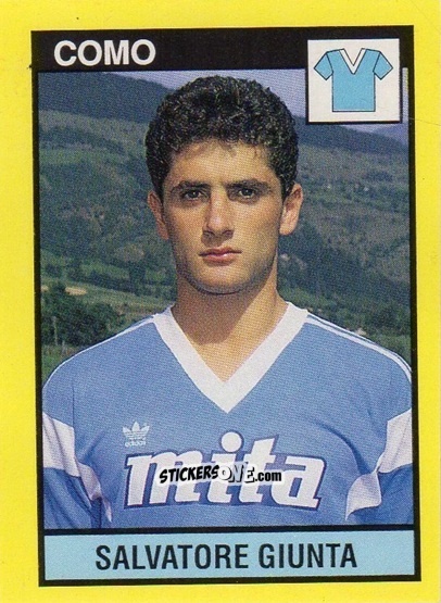 Sticker Salvatore Giunta - Il Grande Calcio 1988-1989 n. 81 - Vallardi