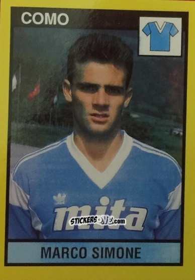 Cromo Marco Simone - Il Grande Calcio 1988-1989 n. 84 - Vallardi