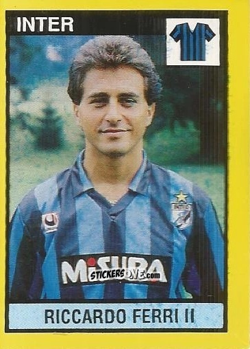 Sticker Riccardo Ferri II - Il Grande Calcio 1988-1989 n. 107 - Vallardi