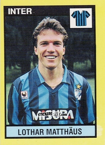 Figurina Lothar Matthaus - Il Grande Calcio 1988-1989 n. 112 - Vallardi
